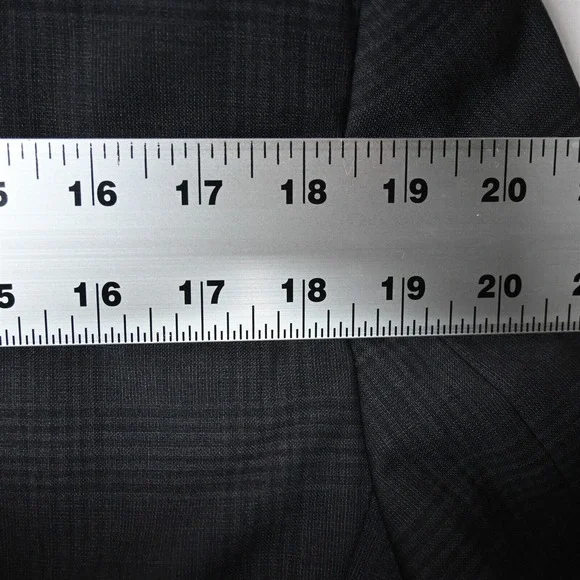 Hugo Boss 40R Gray Glenn Check Paolini/Movio‎ USA Made Sport Coat Suit Jacket